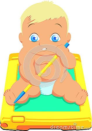 Baby cartoon Vector Illustration