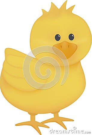 Baby Chick Vector Illustration