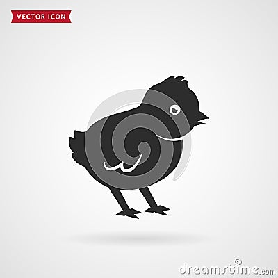 Baby chick icon. Vector Illustration