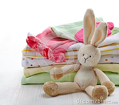 Baby clothes Stock Photo