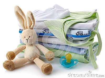 Baby clothes Stock Photo