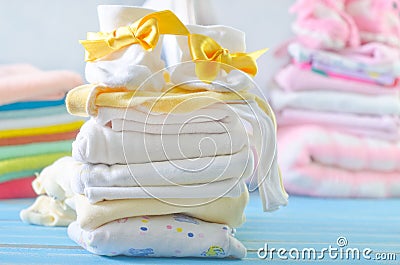 Baby clothes Stock Photo