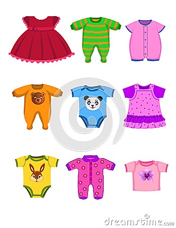 Baby clothes Vector Illustration