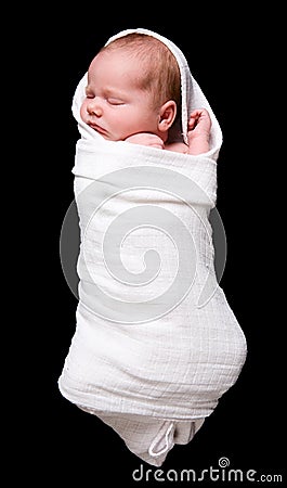 Baby Cocoon Stock Photo