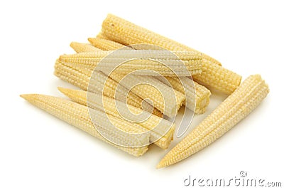 Baby corn cobs Stock Photo