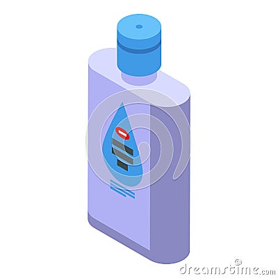 Baby cream bottle icon isometric vector. Child toilet Vector Illustration