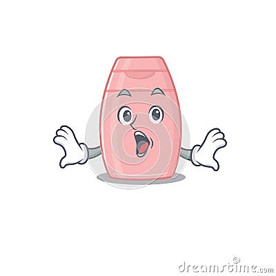 Baby cream mascot design concept having a surprised gesture Vector Illustration