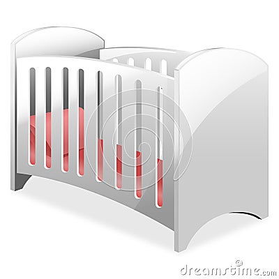 Baby Crib Stock Photo