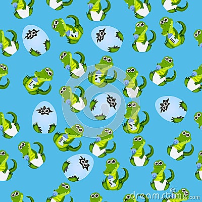 Baby crocodile or alligator Vector Illustration