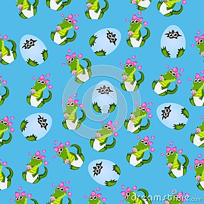 Baby crocodile or alligator Vector Illustration