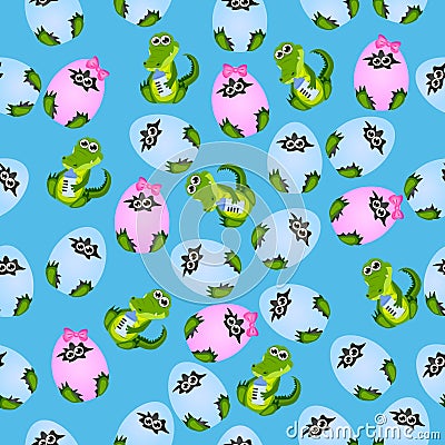 Baby crocodile or alligator Vector Illustration