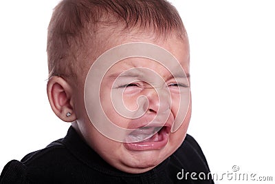 Baby crying Stock Photo