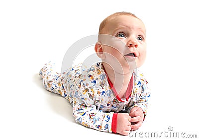 Baby curious Stock Photo