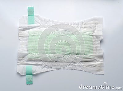 Baby diaper. Stock Photo