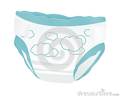 Baby diapers Vector Illustration