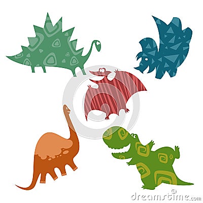 Baby dinosaurs Vector Illustration