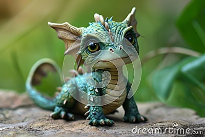 Baby dragon. Generate Ai Stock Photo