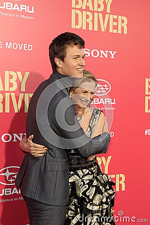 Baby Driver Premiere Editorial Stock Photo