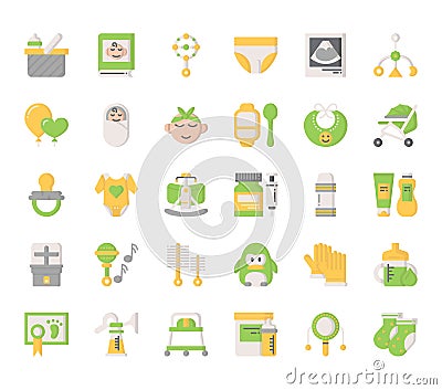 Baby Elements Vector Illustration