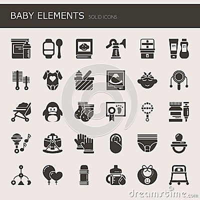 Baby Elements Stock Photo