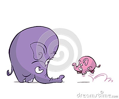 Baby elephant Vector Illustration