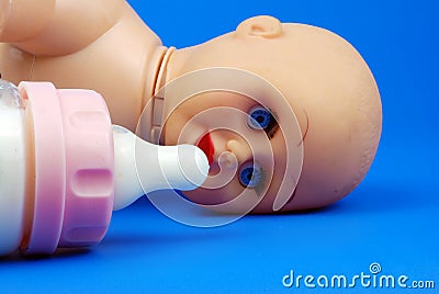 Baby feeding Stock Photo