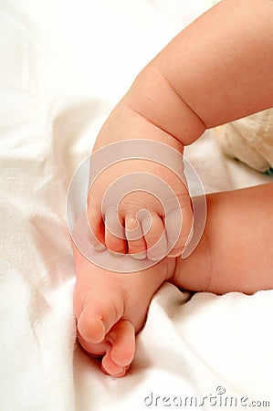 Baby feet Stock Photo