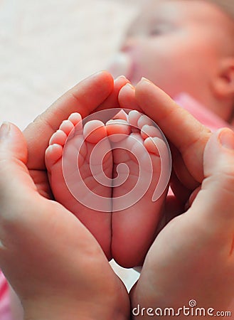 Baby feet Stock Photo