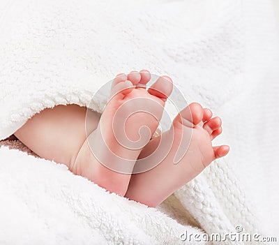 Baby feet Stock Photo