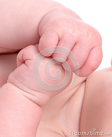 Baby Fists Stock Photo