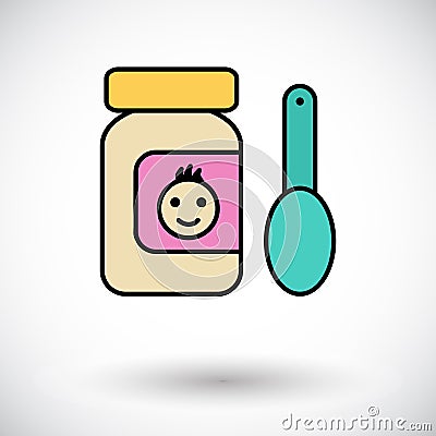 Baby food Vector Illustration