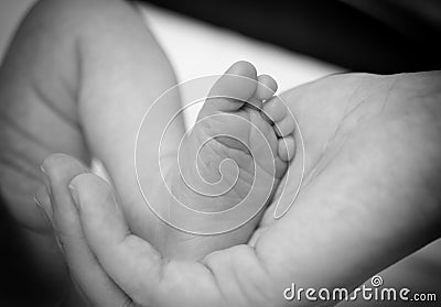 Baby foot Stock Photo