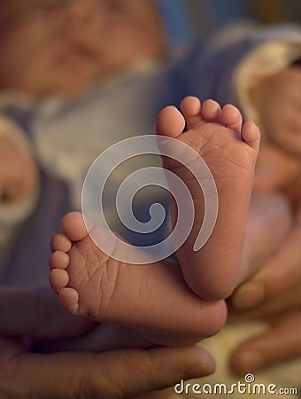 Baby foot Stock Photo