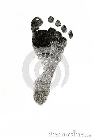 Baby Foot Print Stock Photo