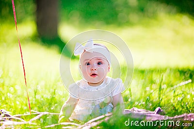 Baby girl portrait Stock Photo