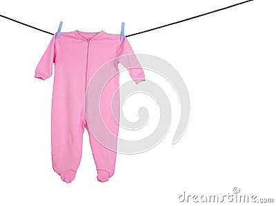 Baby girl sleeper Stock Photo