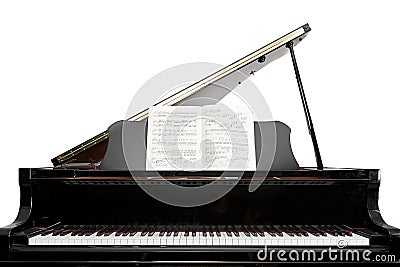 Baby Grand Piano Stock Photo