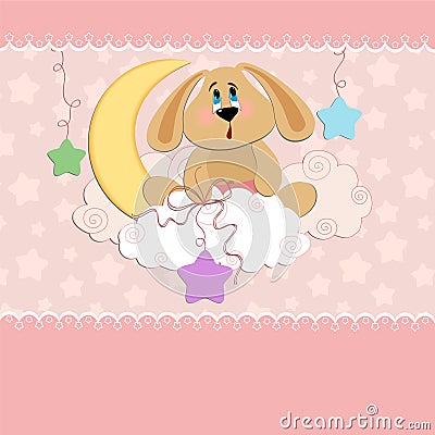 Baby greetings card Vector Illustration