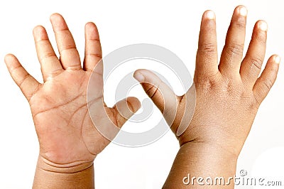 Baby hands Stock Photo