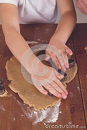 Cut out cookies shape Stock Photo