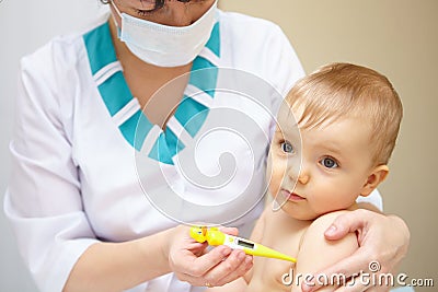 Baby healthcare and treatment. Medical symptoms. Stock Photo