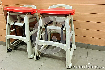 Baby High Chair Stock Photo