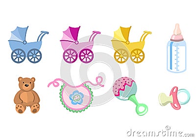 Baby icons Vector Illustration