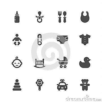 Baby icons Vector Illustration