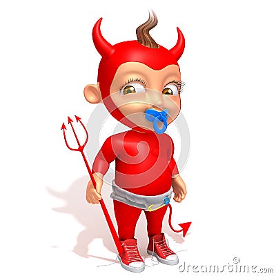 Baby Jake devil Cartoon Illustration