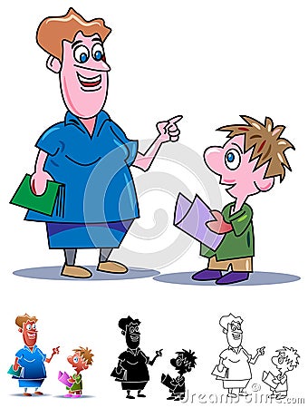 Baby learning Vector Illustration