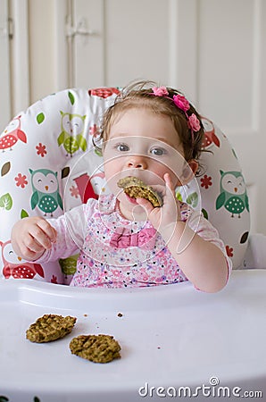 Baby led weaning Stock Photo