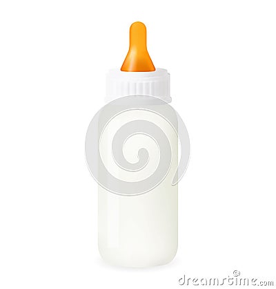 Baby milk bottle Vector Illustration