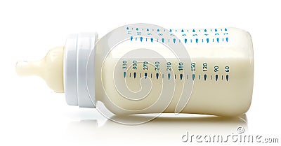 Baby milk bottle Stock Photo