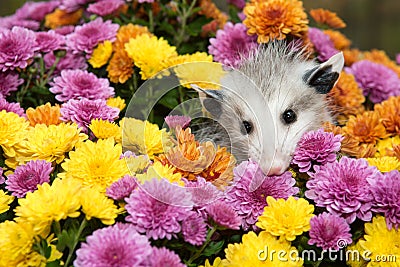 Baby Opossum Stock Photo